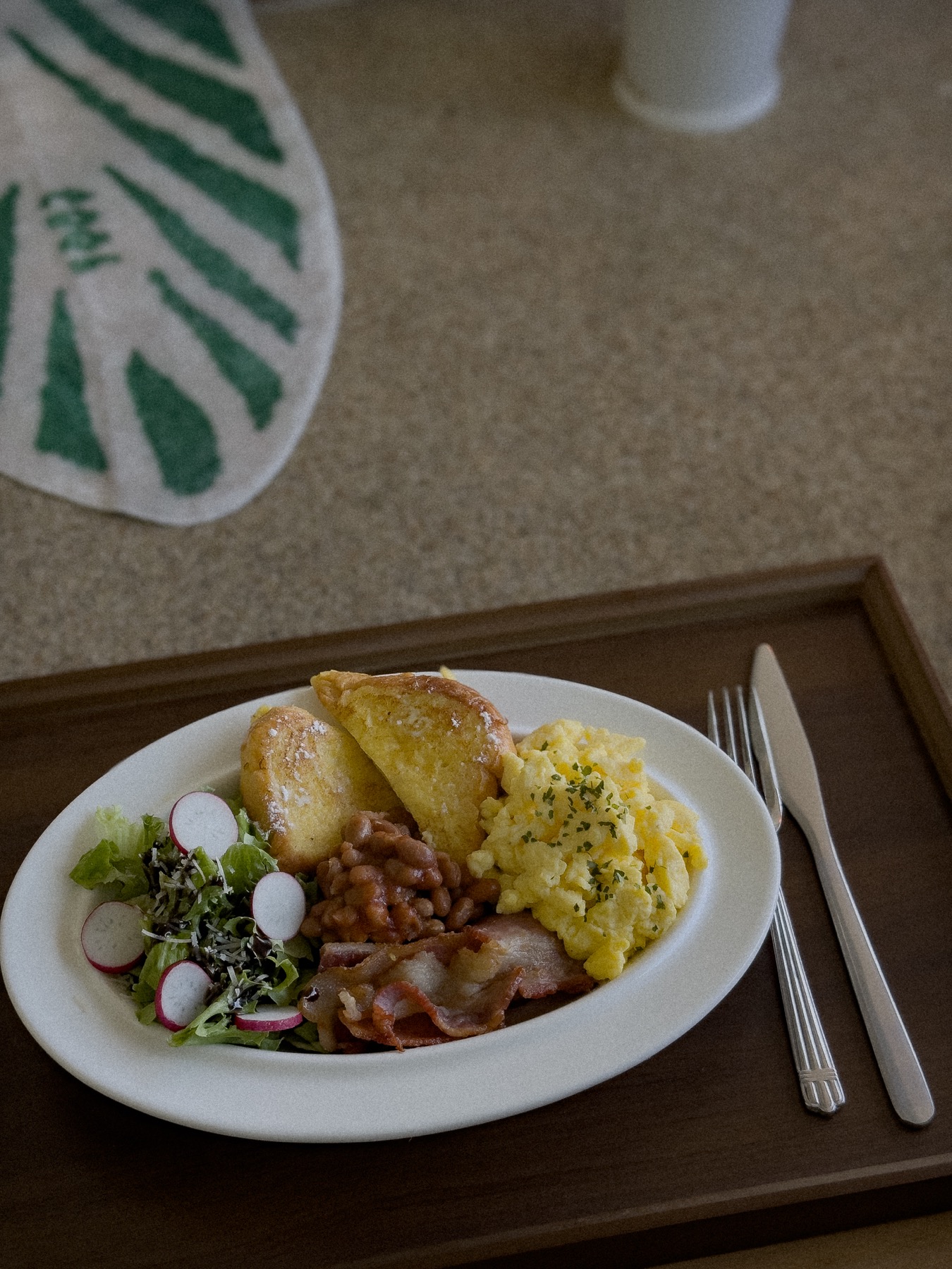 Brunch plate with eggs and toast