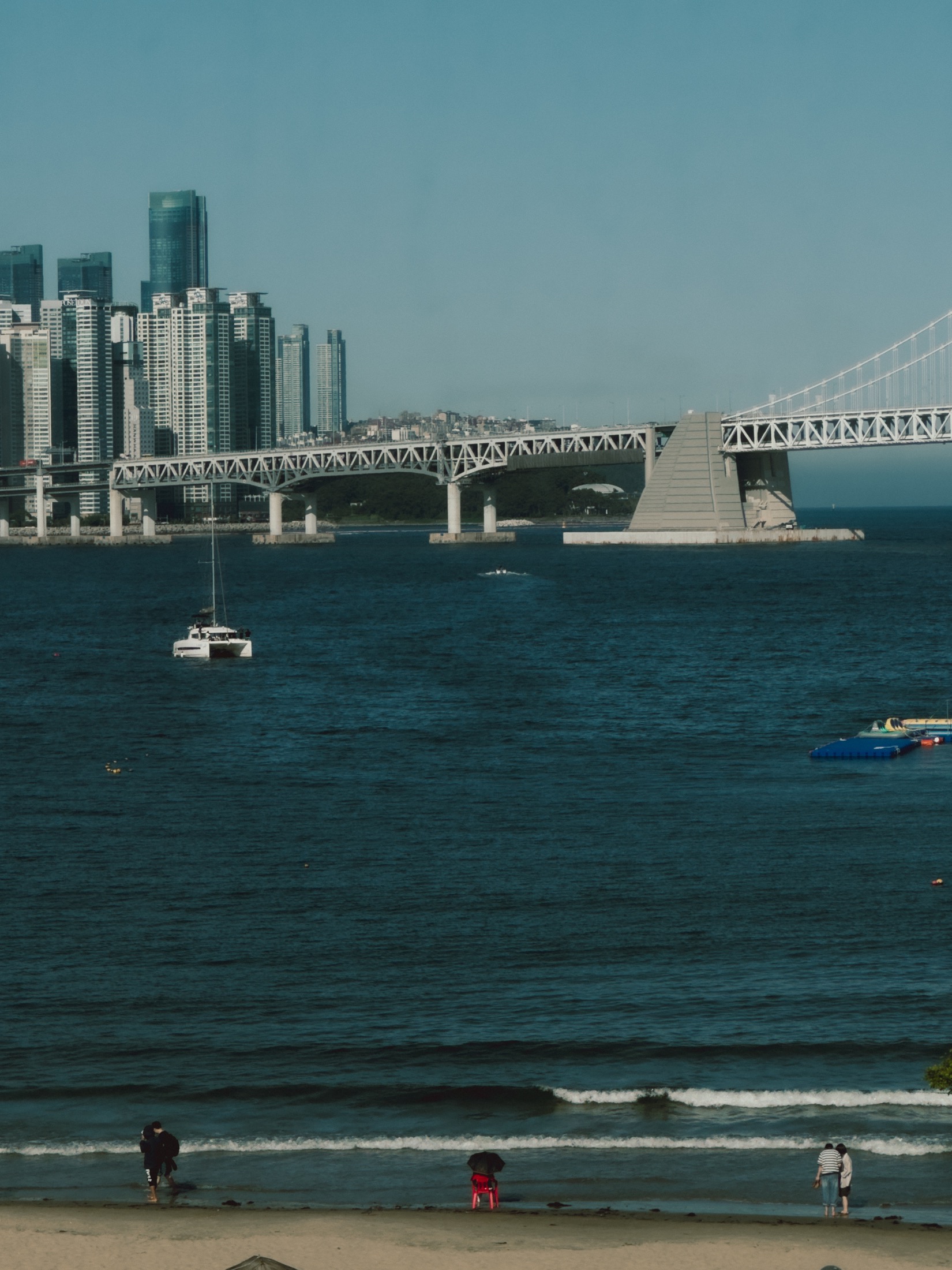 Gwangalli bridge and sea view