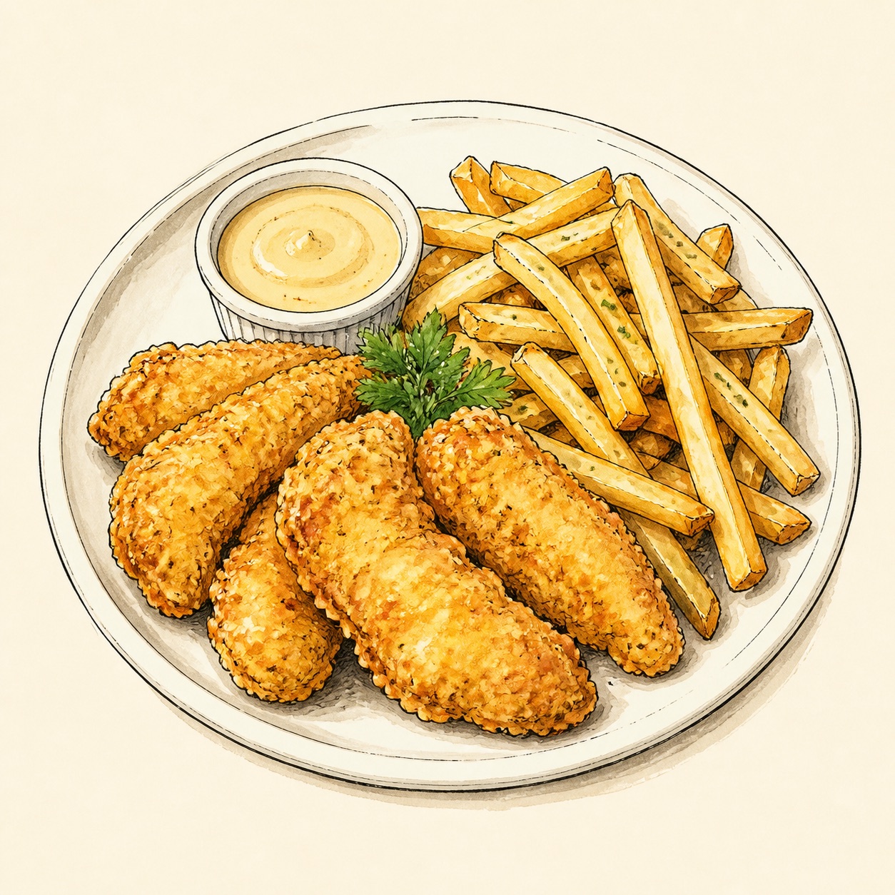 Chicken & French Fries